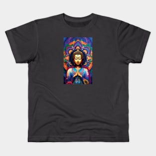 Buddha Namaste Mandala Kids T-Shirt